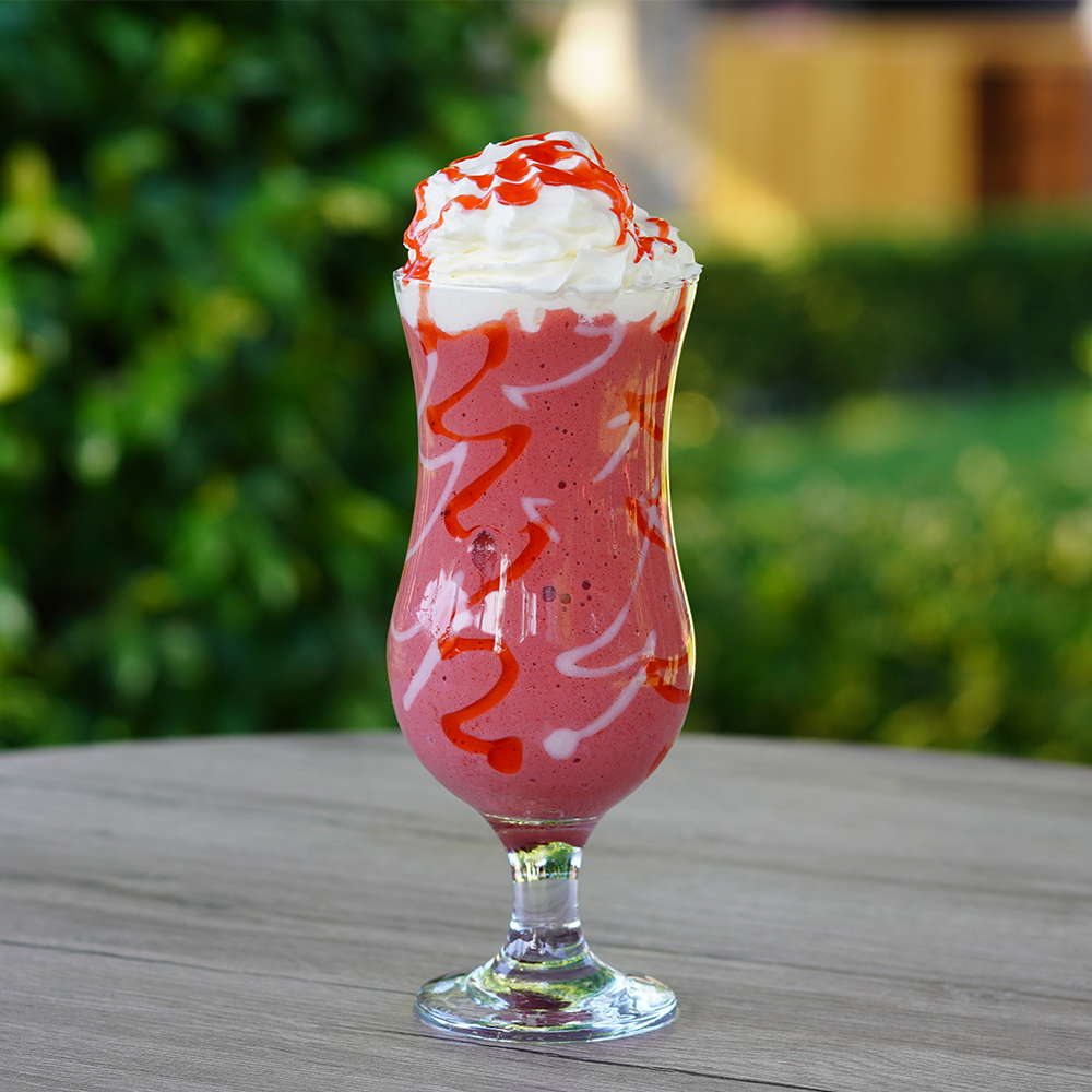 Böğürtlen aromalı milkshake